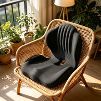 Coussin de siège de voiture en mousse à mémoire de forme respirante, support lombaire pour un confort et un soulagement au volant