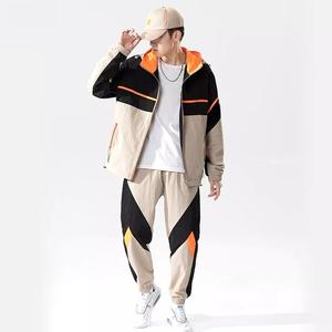 Ensemble 2 pièces pour homme : sweat à capuche zippé et pantalon de jogging, survêtement réfléchissant 3M coupe-vent - Product Image 5