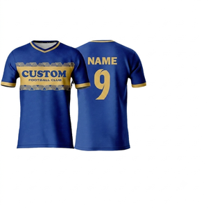 ออกแบบเสื้อฟุตบอลทีมชาติแบบกำหนดเอง คุณภาพสูง พิมพ์ลายด้วยความร้อน เสื้อฟุตบอล ODM โพลีเอสเตอร์ 100% แห้งเร็ว - Product Image 1