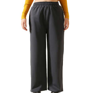 Pantalon Baggy Grande Taille Femme en Coton Décontracté Style Urbain Nouvelle Collection Respirant avec Cordon de Serrage Vente Chaude OEM - Product Image 1