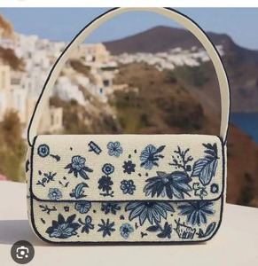 Bolso de Mano Cuadrado de Lona Clásico con Bordado y Cuentas, con Patrón de Limones, para Uso Diario y Viajes - Product Image 1