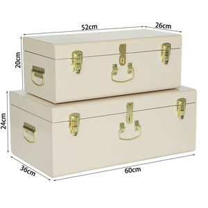 Vintage Decorative <b>Storage</b> Chest <b>Trunk</b> <b>Box</b> for Bedroom - Product Image 6