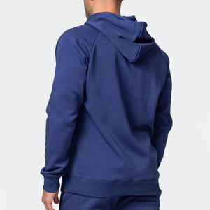 Survêtement de sport bleu foncé de haute qualité 2026, tenue de course personnalisable avec logo, survêtement pour homme, coupe ajustée en polaire - Product Image 2