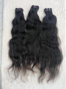 Machine Cuticle Aligned Double Weft Remy Raw Temple Indian Human Hair Extensions Soft <b>Body</b> <b>Wave</b> Style High Quality Exported - Product Image 6