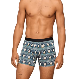 Calzoncillos bóxer de hombre de spandex elástico súper suave con diseño de marca y logotipo personalizado de alta calidad OEM, opciones gráficas multicolor. - Product Image 6