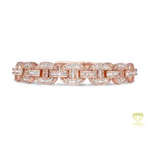 Exclusive Women's Moissanite <b>Bracelet</b> Featuring Diamond Inspired <b>Infinity</b> Links and Luxury Fashion Styling - Product Image 4