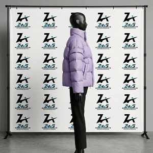 Blouson matelassé personnalisé à col montant, chaud pour l'hiver, coupe oversize, léger et respirant - Product Image 3