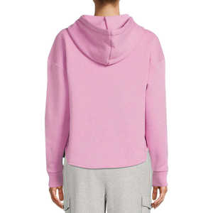 Pull à capuche pour femme tendance hiver, 100% coton, molleton décontracté, logo sur le devant, service OEM, haute qualité, prix abordable - Product Image 2