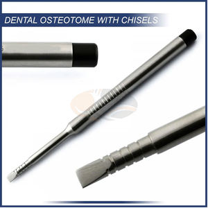 Osteotome-ciseau manuel en acier inoxydable pour la chirurgie implantaire dentaire, la coupe osseuse, l'extraction dentaire, le sécage des callosités et la chirurgie orale - Product Image 4