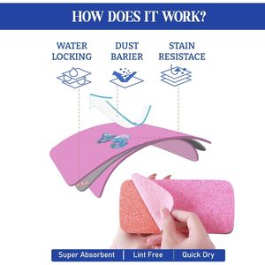 Set di 4 Spugne in Microfibra a 12 Strati, Ultra Assorbenti e Riutilizzabili, per Pulizie Domestiche e in Cucina - Product Image 2