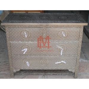 Trắng Dập Nổi Hiện Đại Mỹ Thiết Kế 4-Ngăn Kéo Bằng Gỗ Tủ Quần Áo Cho Trang Trại Nhập Phòng Khách Đồ Nội Thất Nhà - Product Image 5