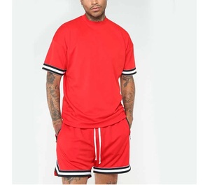 Conjunto de Camiseta y Pantalones Cortos Casuales de Verano para Hombre al por Mayor, Logotipo de Marca Personalizado, Corte Ajustado, Alta Calidad, 100% Algodón Transpirable - Product Image 6