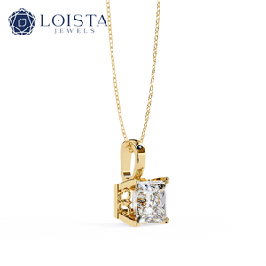 Collar con Colgante de Diamante Cultivado en Laboratorio de 1 Quilate, Oro de 18K/14K, Certificado IGI, Collar Solitario para Mujer - Product Image 1