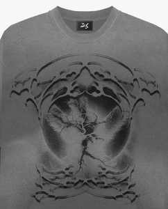 Camiseta de Moda Personalizada, Camiseta de Algodón Supima, Camiseta Cuadrada, Impresión en Serigrafía, Ropa Urbana, Camiseta de Manga Larga de Doble Capa para Hombre - Product Image 4