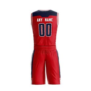 Maillots de basket personnalisés pour hommes, enfants et jeunes, légers, design par sublimation, réversibles, uniforme de basket personnalisé - Product Image 3