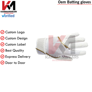 Guantes de Béisbol de Piel de Cabretta Genuina, Equipo de Bateo de Grado Profesional, Logotipo Personalizado, Guantes Deportivos de Alto Agarre - Product Image 3