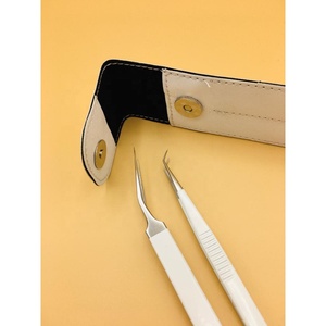Pince à cils professionnelle pour extensions de cils, volume, pointe incurvée et lisse, outil d'extension de cils 456 - Product Image 3