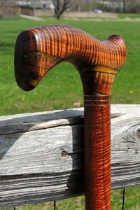 Canne de marche élégante en bois de haute qualité, faite à la main, rayée et polie, pour seniors, longueur personnalisable, canne de gentleman, bonnes affaires - Product Image 3