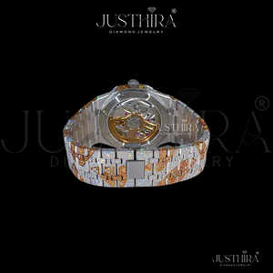 Reloj de pulsera de diseño único, premium, totalmente cubierto de diamantes de moissanita, de marca, estilo hip-hop, para unisex, gran venta. - Product Image 3