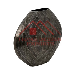 Brass Antique Finished Aluminium Handmade Modern Design Table Flower <b>Vases</b> for Home & Wedding Decor - Product Image 3