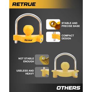 Attacco di Sicurezza Universale in Acciaio Rinforzato per Rimorchio, Regolabile - Product Image 2