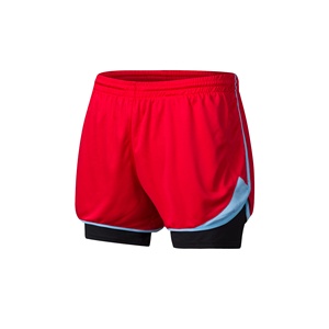 Shorts de sport décontractés de haute qualité pour hommes, taille élastique, couleur unie, anti-reflet, séchage rapide, respirants, pour la course en extérieur et le fitness - Product Image 2