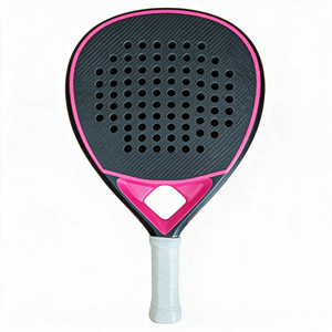 Raqueta de Pádel de Fibra de Carbono 18K con Núcleo de EVA, Raqueta de Playa Personalizada 370-380g, Tamaño de Cara 48-50, 47-49cm - Product Image 1
