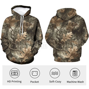 Sweat-shirts de chasse d'hiver pour hommes, vêtements de plein air pour la pêche, le camping, la randonnée, les sports, chauds, doux, respirants, durables, équipement de terrain - Product Image 3