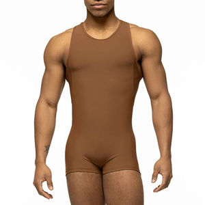 Maillots de lutte professionnels fabriqués au Pakistan, vêtements de fitness pour hommes, maillot de lutte sans manches ajusté et anti-humidité - Product Image 5