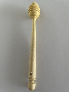 Handmade <b>Moroccan</b> Lemon Wood Eco-Friendly Honey Dipper and Lemon Squeezer with Long Handle and <b>Mirror</b> Polish - Product Image 3