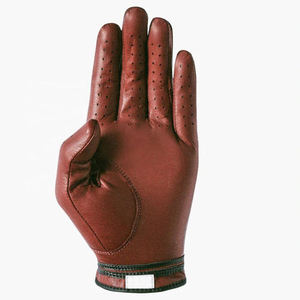 High Quality Sheepskin Left Hand Golf Gloves Adjustable Wrist <b>Strap</b> UV Protection Comfortable Breathable New Trendy Sports Gear - Product Image 5