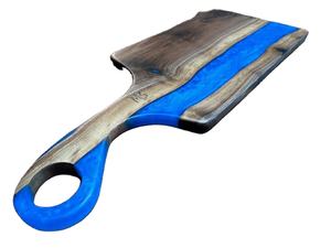 Planche à découper en bois d'olivier époxy faite à la main en résine de luxe en bois naturel, taille et couleur personnalisées pour la maison et le restaurant - Product Image 5