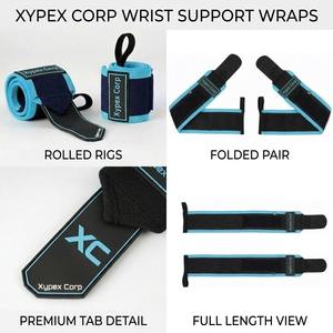 Custom Logo Wrist <b>Wraps</b> Breathable Soft Lightweight Foldable Unisex Weightlifting Gym Training Support Body Building - Product Image 5