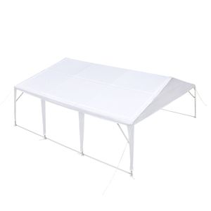 Tenda per feste da esterno con telaio in acciaio resistente 20FT X 20FT con telo in PE e soffitto a punta di 10FT (6FT 6") TMG PT2020A - Product Image 5
