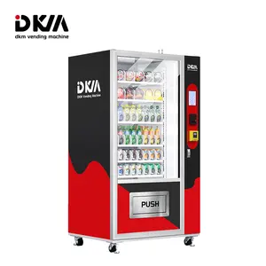 Dkmvending fully automated cold combo snack food and beverage vending machine for sale