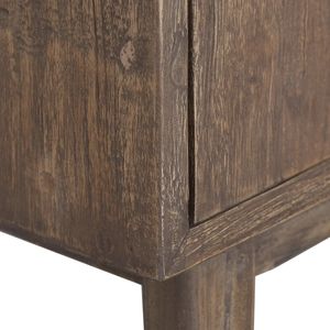 Commode de chevet en teck massif brun moyen - Product Image 5