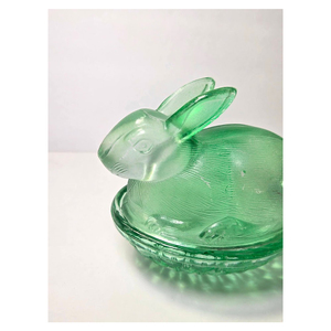 Mini figurine de lapin en verre pour décoration de table et emballage cadeau à prix réduit - Product Image 1
