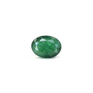 Certified Lab-Created Emerald Loose Gemstone Brilliant Cut 3.8 Carat 20mm & 16mm Diameter Wholesale Quality - Product Image 1