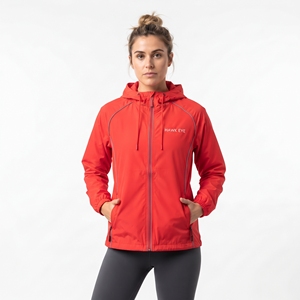 <b>Women</b> Hooded Fitness <b>Jacket</b> <b>Lightweight</b> Full Zip Windbreaker Running Sportswear <b>Jacket</b> Custom Logo - Product Image 5