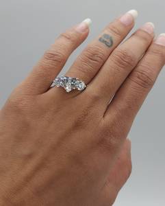 3 CT Lab Grown Heart Cut <b>Diamond</b> <b>Ring</b> in 18K Gold | for Certified Luxury Engagement Wedding <b>Ring</b> | Trendy Bridal Jewelry - Product Image 3