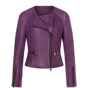 Veste en cuir pour femme tendance et élégante, prix de gros premium, OEM, respirante, prix abordable, durable - Product Image 6