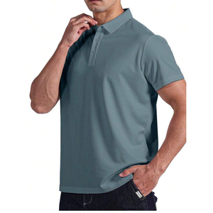 เสื้อยืดผู้ชาย Wicking ระบายอากาศได้ดี ป้องกันรังสียูวี น้ำหนักเบา ซับเหงื่อได้ดี สวมใส่สบาย เหมาะสำหรับกอล์ฟ ยืดได้ 4 ทิศทาง - Product Image 6