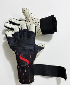 Guantes de portero de fútbol, ​​silicona antideslizante, correa de muñeca ajustable para todos los dedos, equipo de protección deportiva Unisex - Product Image 1
