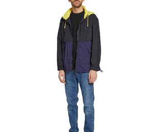 Custom <b>Men's</b> Colorblock Hooded Windbreaker Waterproof Lightweight Outdoor Sport Jacket Casual Streetwear Zip Up Windproof <b>Coat</b> - Product Image 3