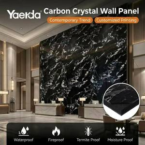 Pannelli Decorativi Moderni in WPC Impermeabili per Esterni, Design Murale Geometrico Floreale per Hotel, KTV, Seminterrati, Appartamenti, Palestre - Product Image 1