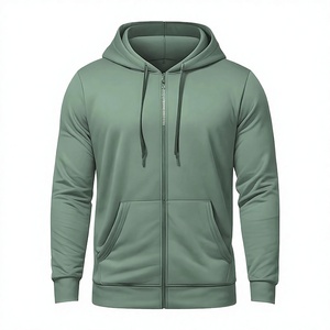 Nouveautés de haute qualité : Sweat à capuche zippé en maille unie pour homme, coupe classique, idéal pour l'automne - Product Image 4