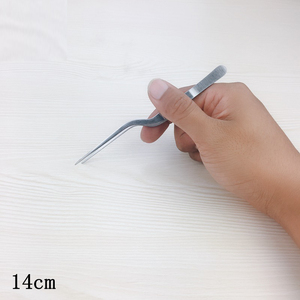 Altomme Instruments 6 Piece <b>Stainless</b> <b>Steel</b> Plating Tweezer Set Extra Long Chef <b>Utensils</b> for Cooking Garnishing and plating - Product Image 5