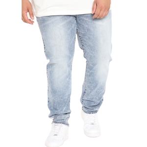 Vaqueros de hombre de cintura media, personalizados, de alta calidad, con efecto suavizante, desgastados, lavado ácido, corte ajustado, ecológicos, ligeros, estilo urbano, rectos - Product Image 4