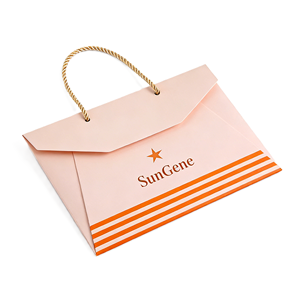 Sac en papier kraft écologique réutilisable avec logo imprimé, design luxueux, taille personnalisable et durable pour les détaillants de boutiques - Product Image 3