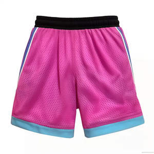 OEM Double <b>Layer</b> Sublimation Breathable shorts Hip Hop Baggy Jogger Gym Blank Basketball Custom Mesh Men'S Shorts - Product Image 2